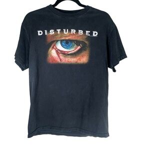 Vintage Disturbed Remove The Fear From My Eyes Band Tee Size Large Rare Black